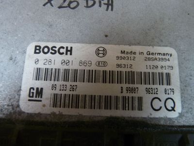 Opel Astra G 2.0 DTI MOT.C.:X20DTH  Motorsteuergerät 09133267 / 09 133 267