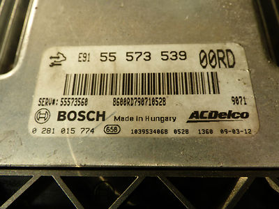 Opel Insignia 2.0 CDTI Motorsteuergerät ECU mit Security Code ORIGINAL gebraucht - 55573539