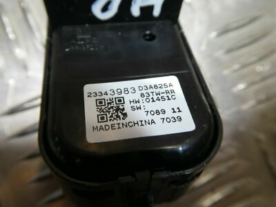 Opel Insignia B 2018 Fensterheber schalter hinten rechts = links GM ORIGINAL gebraucht - 23343983