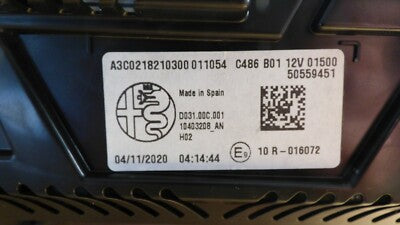 Alfa Romeo Stelvio Q4 2.2 JTD 0 KM Tacho Kombiinstrument Speedometer 50559451