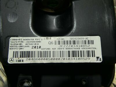 Mercedes W204 C-Klasse Dashboard Safety Module A2048600005 Armaturenbrett Modul
