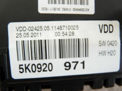 2011 VOLKSWAGEN GOLF 1.4 TSI Petrol Speedo Head Instrument Cluster 5K092097