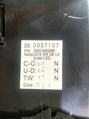 Jeep Grand Cherokee IV WK2 Links Luftdüse Belüftung armaturenbrett X90016502MR