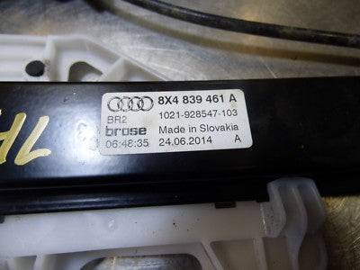 Audi A1 8X Fensterheber hinten Links  8X4839461A Left Rear Door Winder