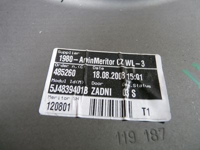 Skoda Fabia II Bj.:2009 hinten links mech. 5J2839401B ORIGINAL gebraucht - Festerheber