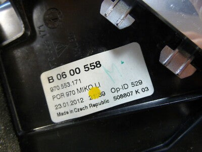 Porsche Panamera 970 Luftdüse hinten links silber schwarz 970553171