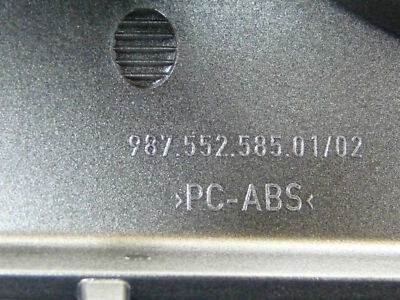 Porsche Boxster Cayman 987 DASH MOULD IN SILVER 987.552.585.01 987.552.585.02