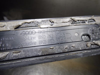 Audi A4 8K Leisten Aluminium 8K0853376 hinten Rechts ORIGINAL gebraucht - Einstiegsleisten
