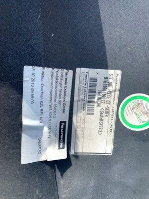Porsche Boxster 981 Stoßstange mit Diffusor hinten M7Z GT Silber ORIGINAL gebraucht - 98150541100