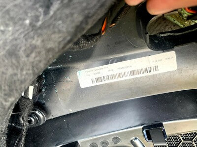 Porsche PANAMERA 970 Türpappe Türverkleidung leder schwarz hinten rechts