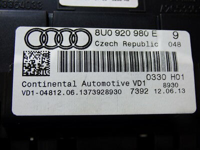 GENUINE AUDI Q3 2.0 TDI  2011 ORIGINAL gebraucht - 2017 Instrument Cluster Speedometer 8U0920980E