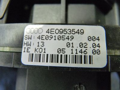 Audi A8 3.0 TDI V6 Quattro Lenkstockschalter 4E0907129J / 4E0953549
