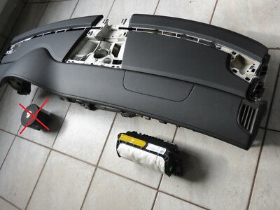 Porsche Panamera 970 Armaturenbrett Schalttafel Leder Schwarz eingebaut AIRBAG *