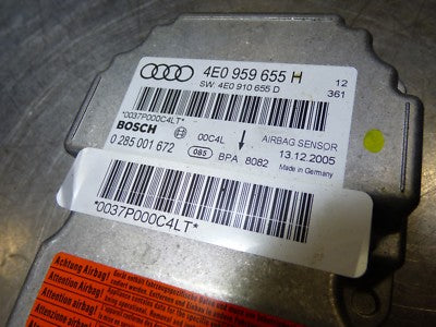AUDI A8 4E Steuergerät Modul Airbag Airbagsteuergerät 4E0959655H ORIGINAL gebraucht - Facelift