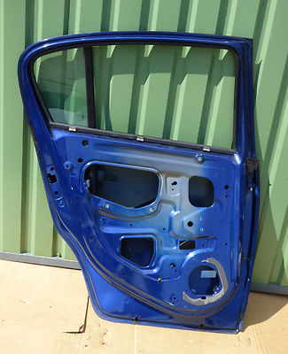 OPEL CORSA D Tür Hinten Linkstür blau ohne delle !