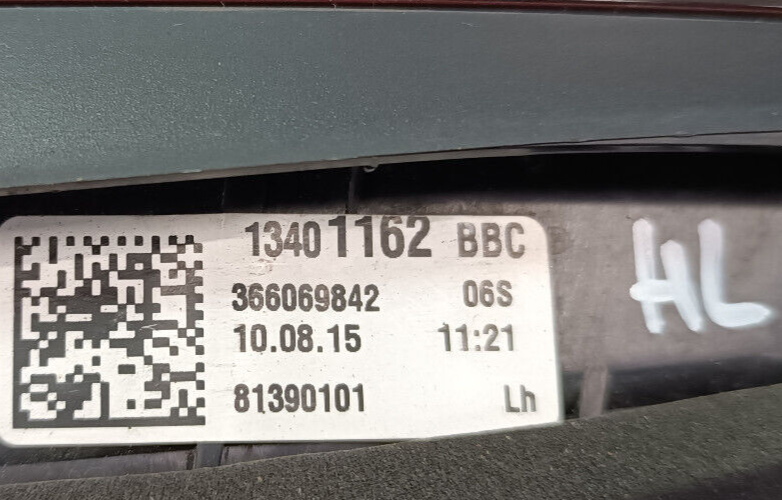 OPEL ASTRA K 1.4 Turbo Heckleuchte Rückleuchte Innen Links GM ORIGINAL gebraucht - 13401162