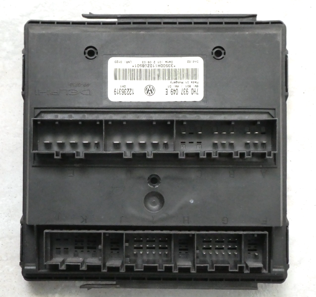 VW T5 MULTIVAN 2003-2016 Komfort modul Komfortsteuergerät 7H0937049E ORIGINAL gebraucht - Transporter