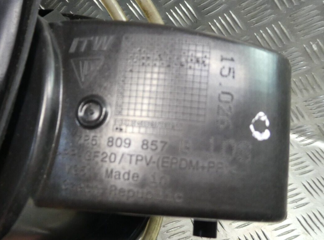 Porsche Cayenne 92A Orig. Tankklappe 7P5809857B Weiß C9A ORIGINAL gebraucht - Tankdeckel