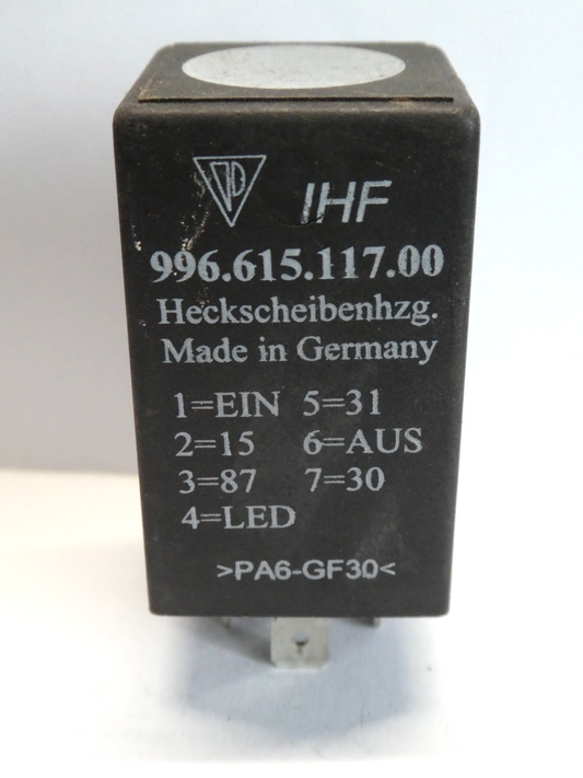 PORSCHE Boxster 986 911 996 Facelift Relais Heckscheibenheitzung ORIGINAL gebraucht - 99661511700