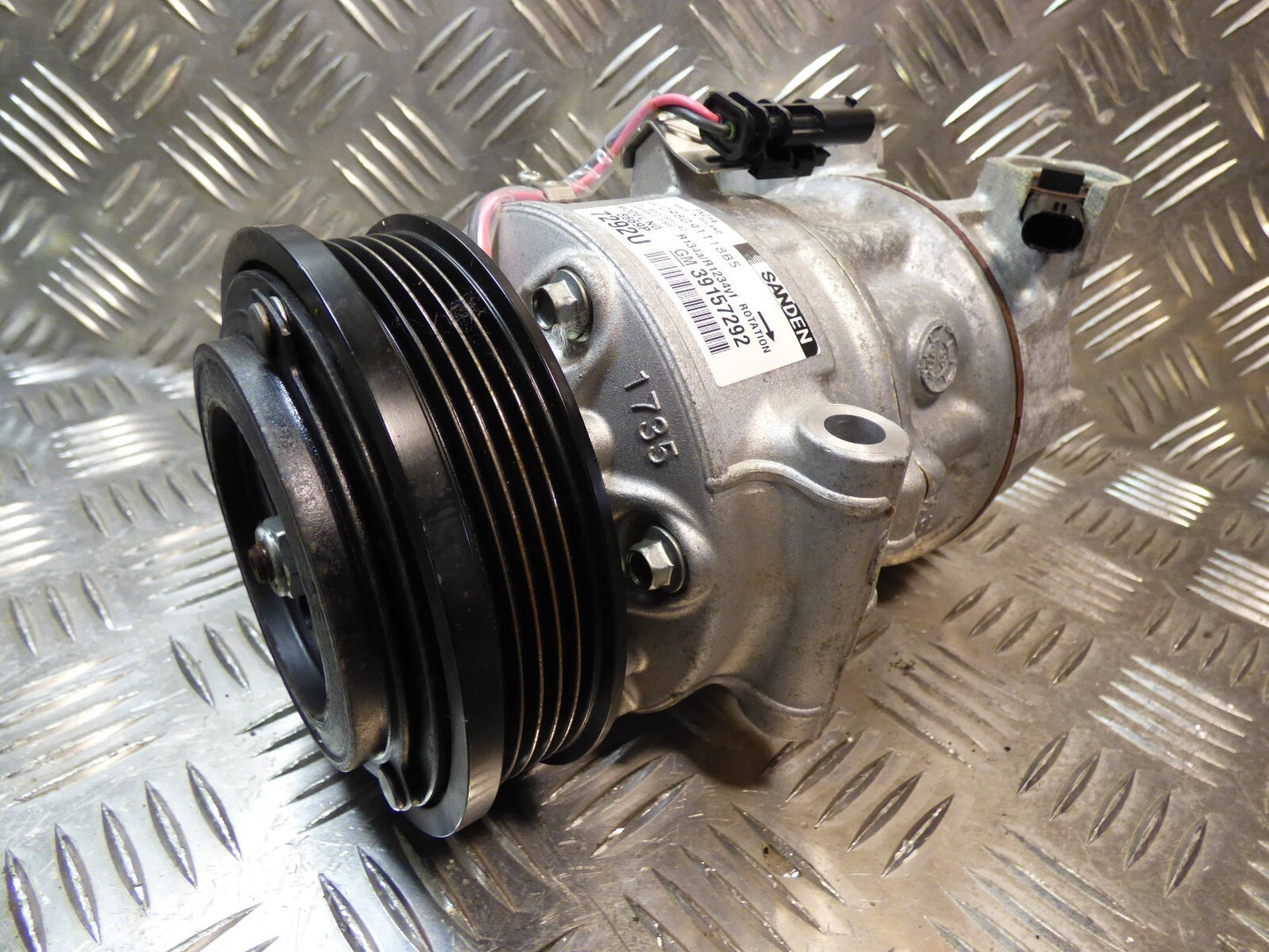 OPEL ASTRA K 1.4 Turbo Klimakompressor SANDEN GM 8689P 7292U 59Tkm ORIGINAL gebraucht - 39157292