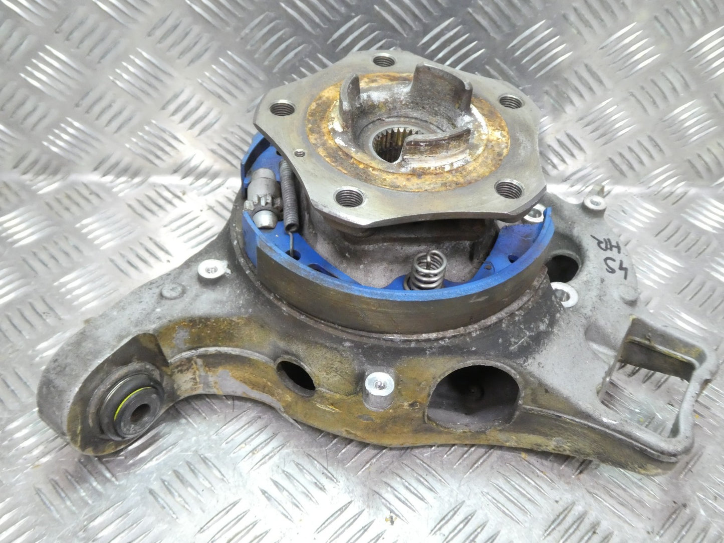 Porsche Panamera 970 Achsschenkel Radnabe + parkbremse hinten rechts ORIGINAL gebraucht - 97033161202