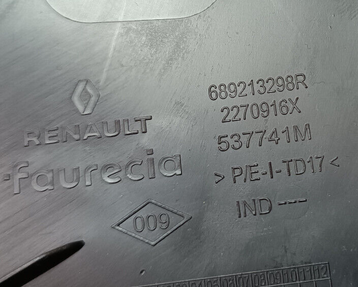Renault Zoe 2022 Blende Verkleidung Armaturenbrett 2270916X 537741M ORIGINAL gebraucht - 689213298R