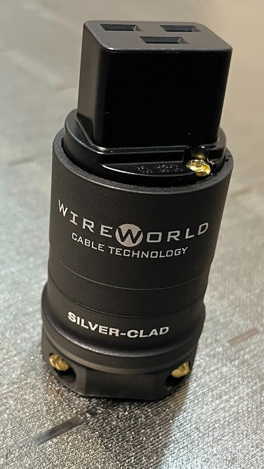 Silver-Clad OFC Copper 20A/250V Gerätestecker plug IEC C19 High-End ORIGINAL gebraucht - Wireworld