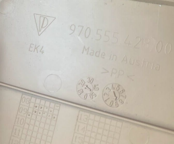 Porsche PANAMERA 970 Alcantara Verkleidung B-Säule beige vorne rechts ORIGINAL gebraucht - 970555194