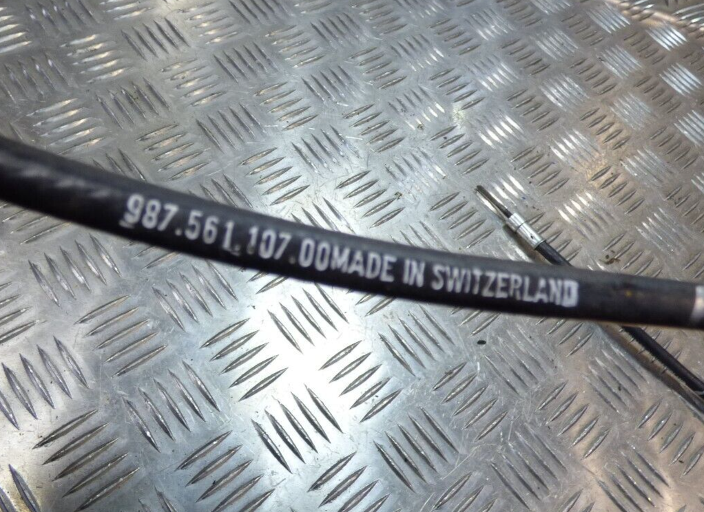 Porsche Boxster 987 Bowdenzug Biegsame Welle Seilzug Set Verdeck ORIGINAL gebraucht - 98756110700