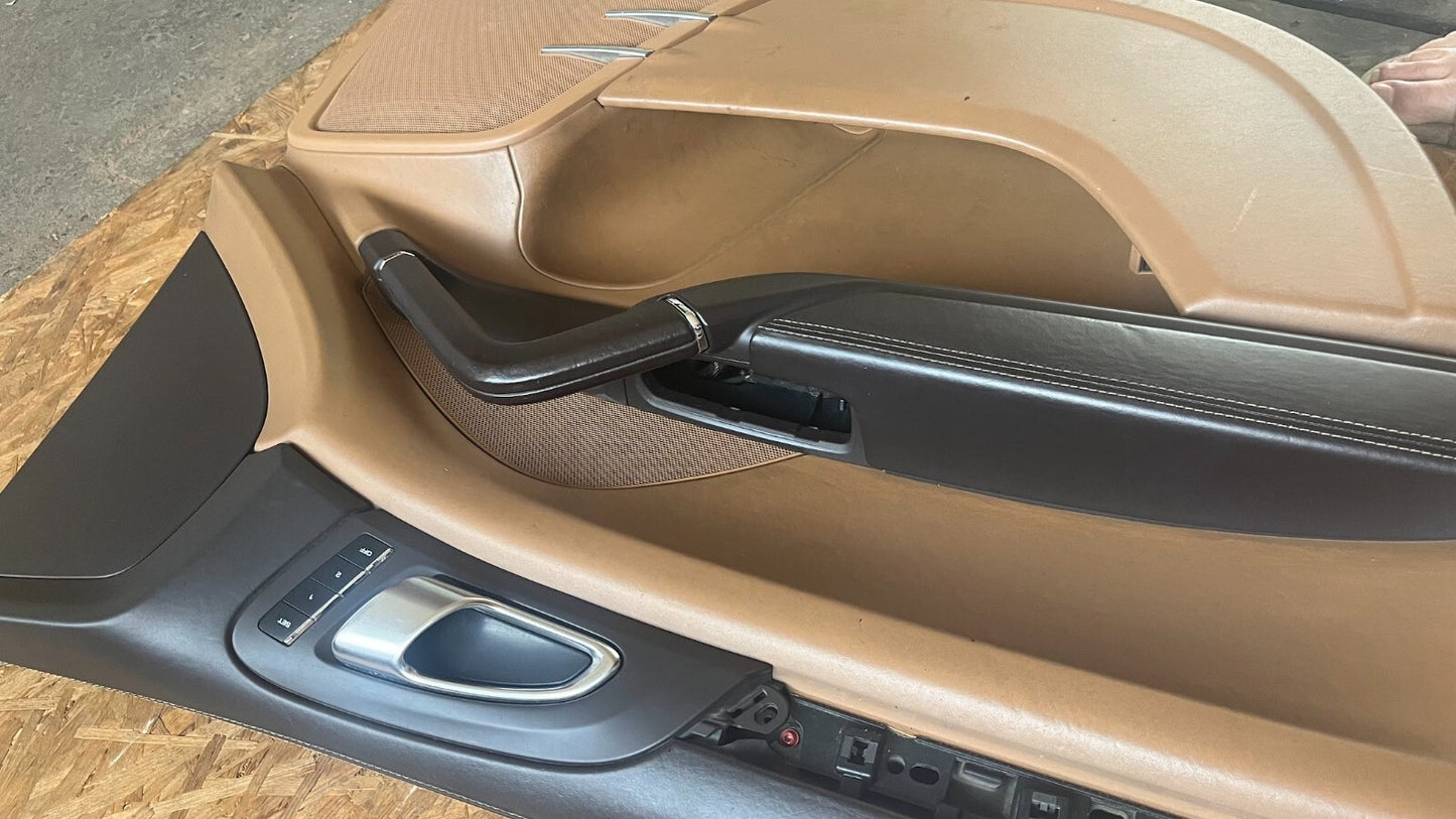 Porsche Cayenne II 92A Türverkleidung vorne links Cayen cognac ORIGINAL gebraucht - 7P5867011D