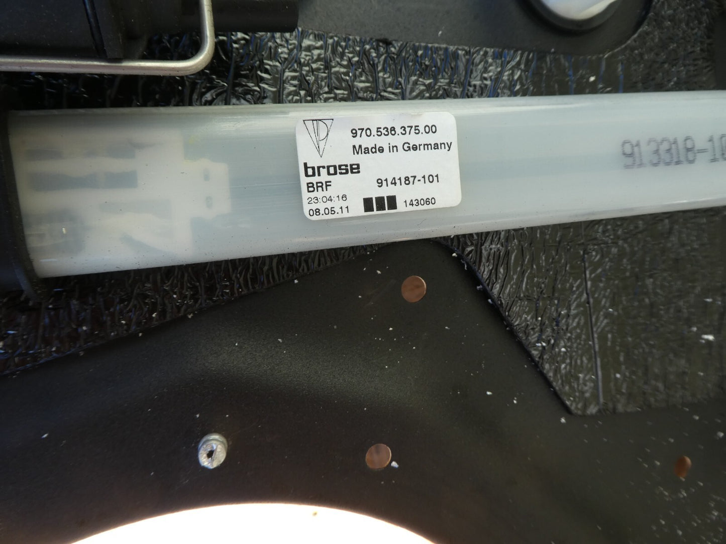 Porsche 970 Türrahmen Fensterheber hinten links mit Sonnenschutzrollo ORIGINAL gebraucht - Panamera
