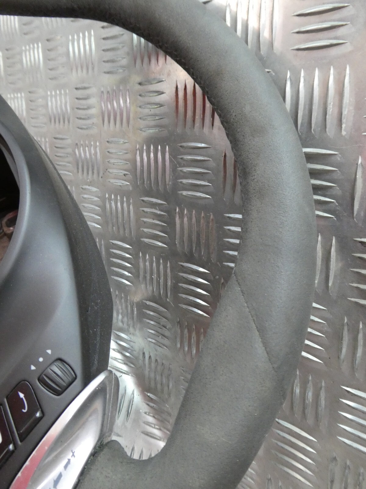 Porsche 970 Multifuntion AirBag Lenkrad Alcantara leaderlenkrad grau ORIGINAL gebraucht - Panamera