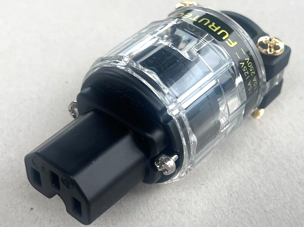 FI-11-N1 (R) Kaltgerätestecker Kaltgerätebuchse IEC C14 ORIGINAL gebraucht - FURUTECH