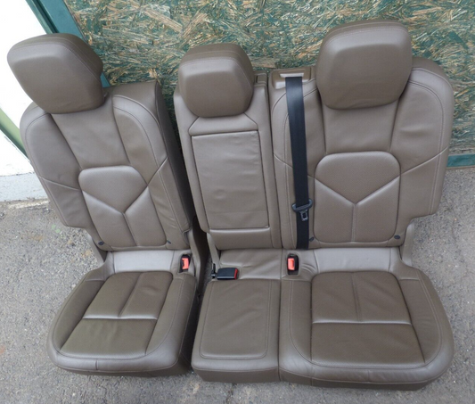 Porsche Cayenne 958 92A Hintere Sitze Ledersitze UMBRA Braun ORIGINAL gebraucht - Sitzbank