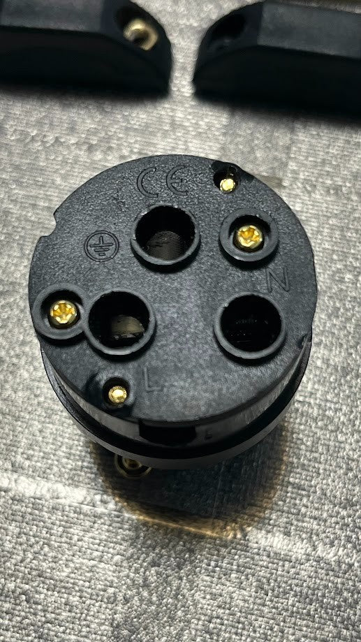 Silver-Clad OFC Copper 20A/250V Gerätestecker ORIGINAL gebraucht - plug IEC C19 High-End ORIGINAL gebraucht - Wireworld