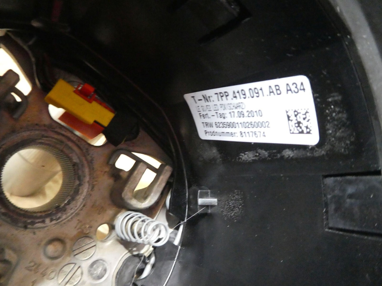 Porsche Panamer 970 Lenkrad Schwarz Leder 7PP419091AB A34 ORIGINAL gebraucht - Lederlenkrad