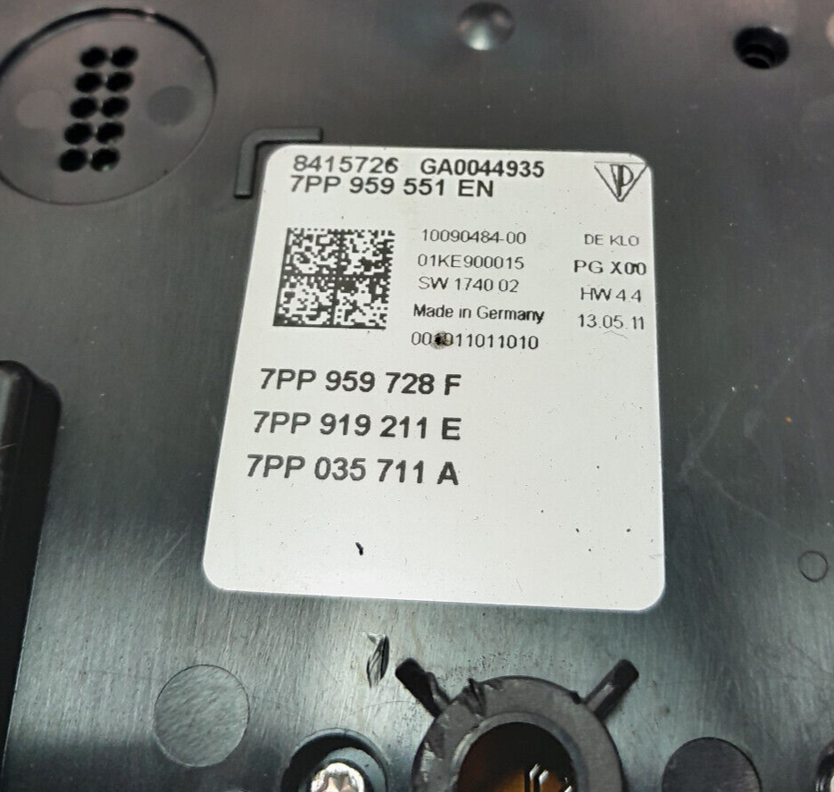 Porsche 970 Innenraumbeleuchtung Innenraumleuchte 7PP959551EN 7PP919317 ORIGINAL gebraucht - Panamera
