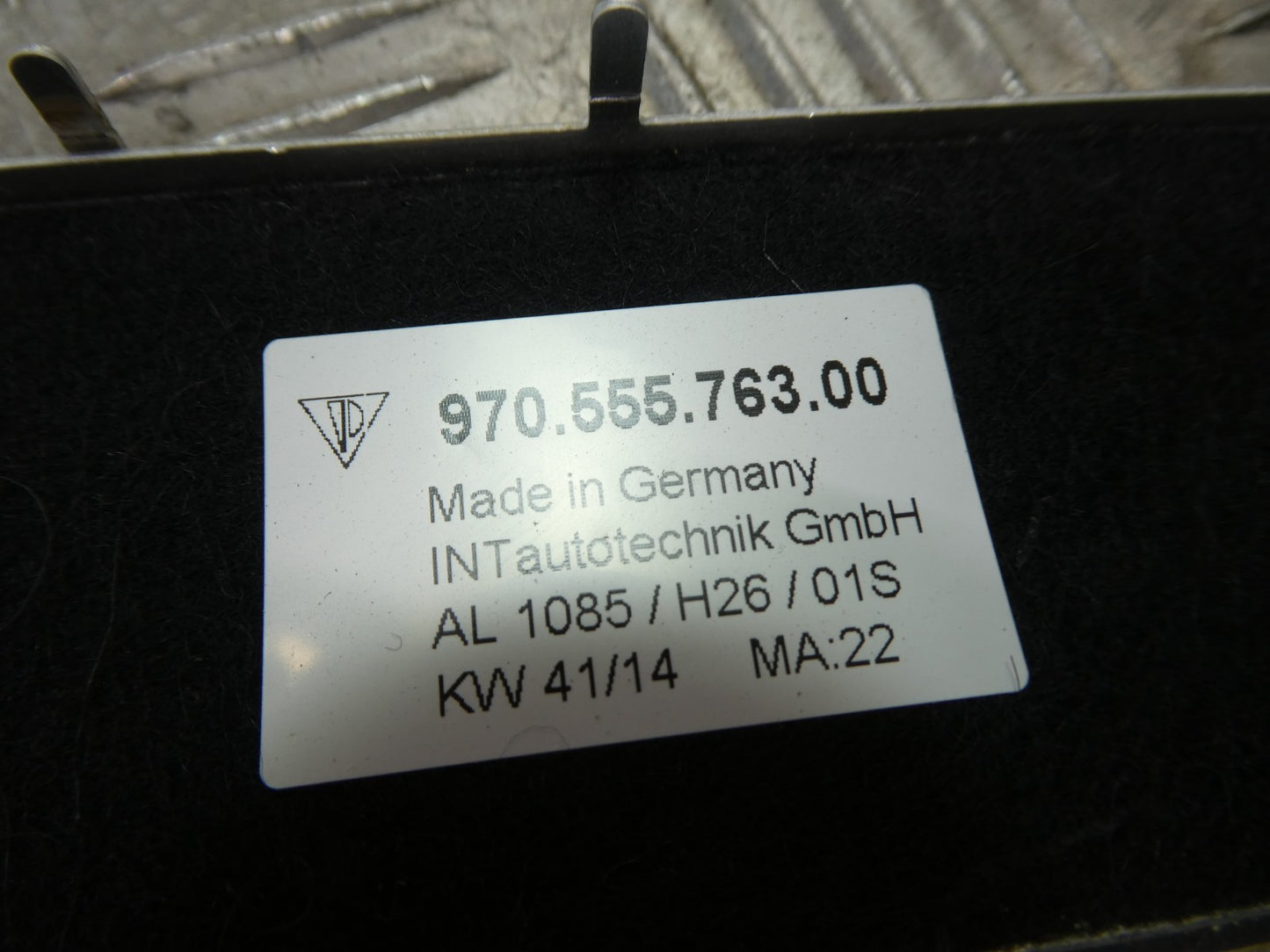 Porsche S 970 Einleger Einstiegsleiste hinten Aluminium gebürstet ORIGINAL gebraucht - Panamera