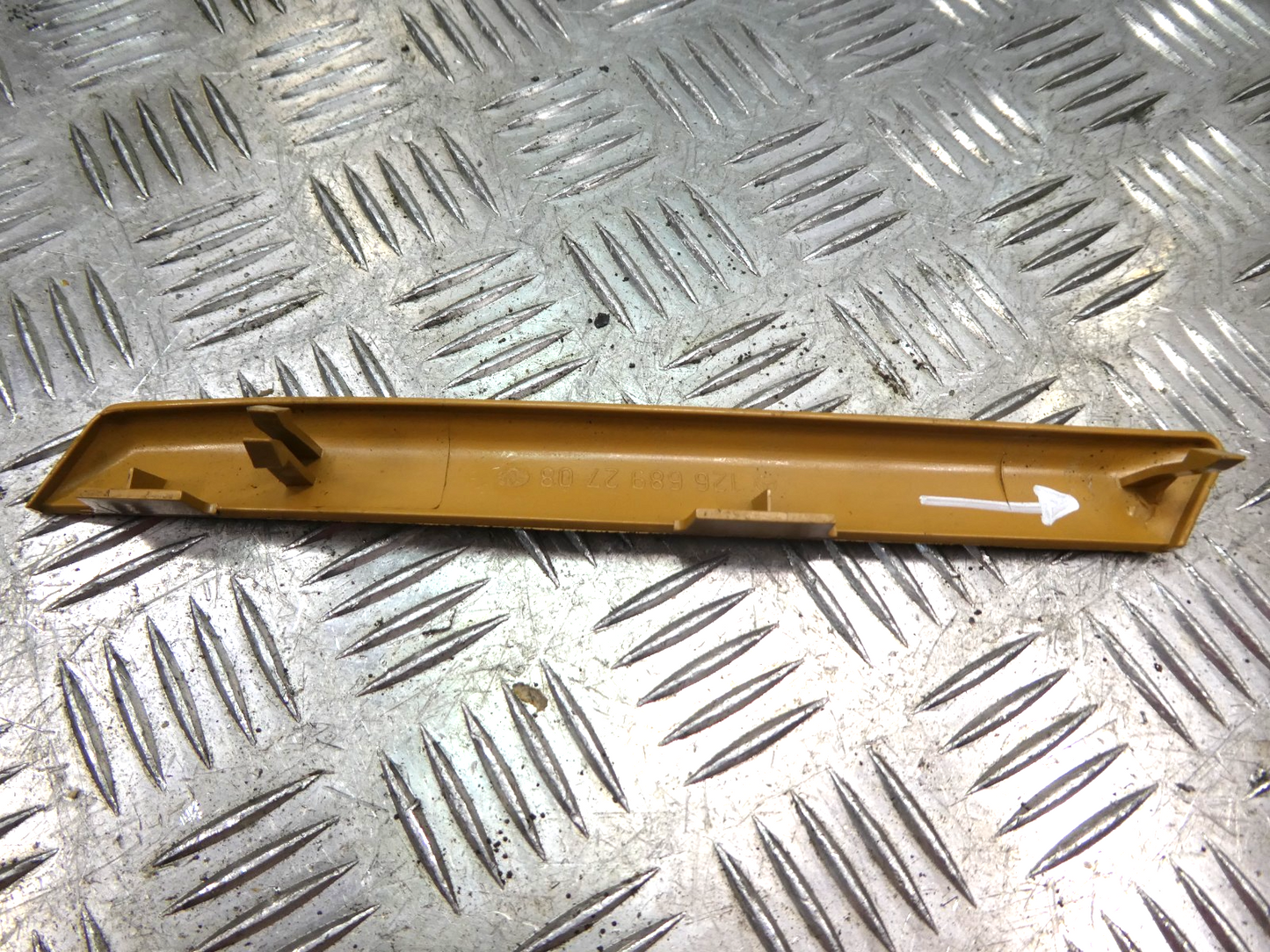 Mercedes-Benz W126 C126 SEC Abdeckung, Zierleisten beige ORIGINAL gebraucht - 1266892708
