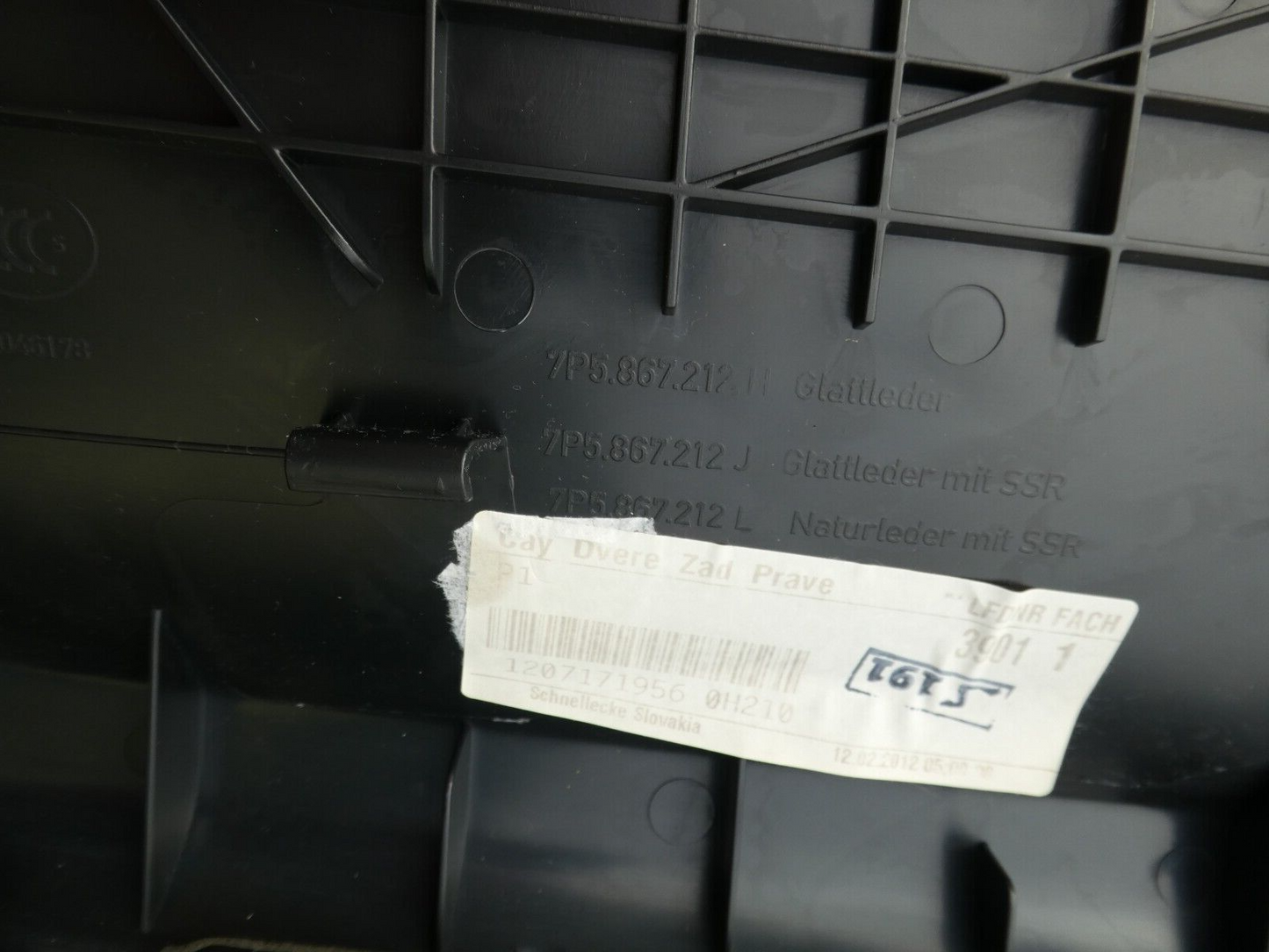 Porsche Cayenne 92A Türverkleidung Hinten Rechts + Rolo Umbra Tartufo ORIGINAL gebraucht - 7P5867212