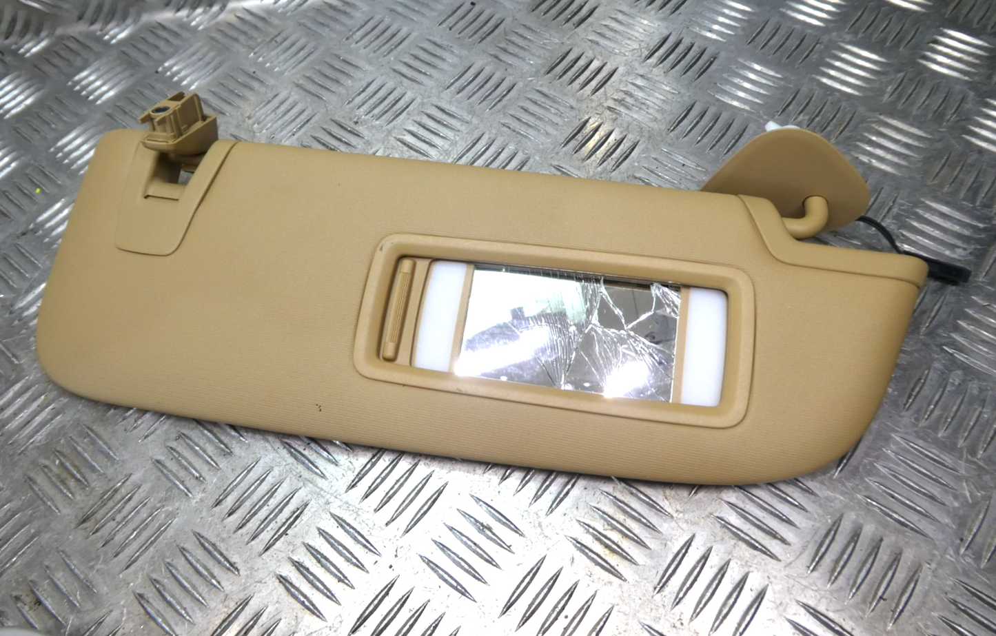 Porsche Panamera 970 Sonnenblende links Luxorbeige AZ2 ORIGINAL gebraucht - 97073113101