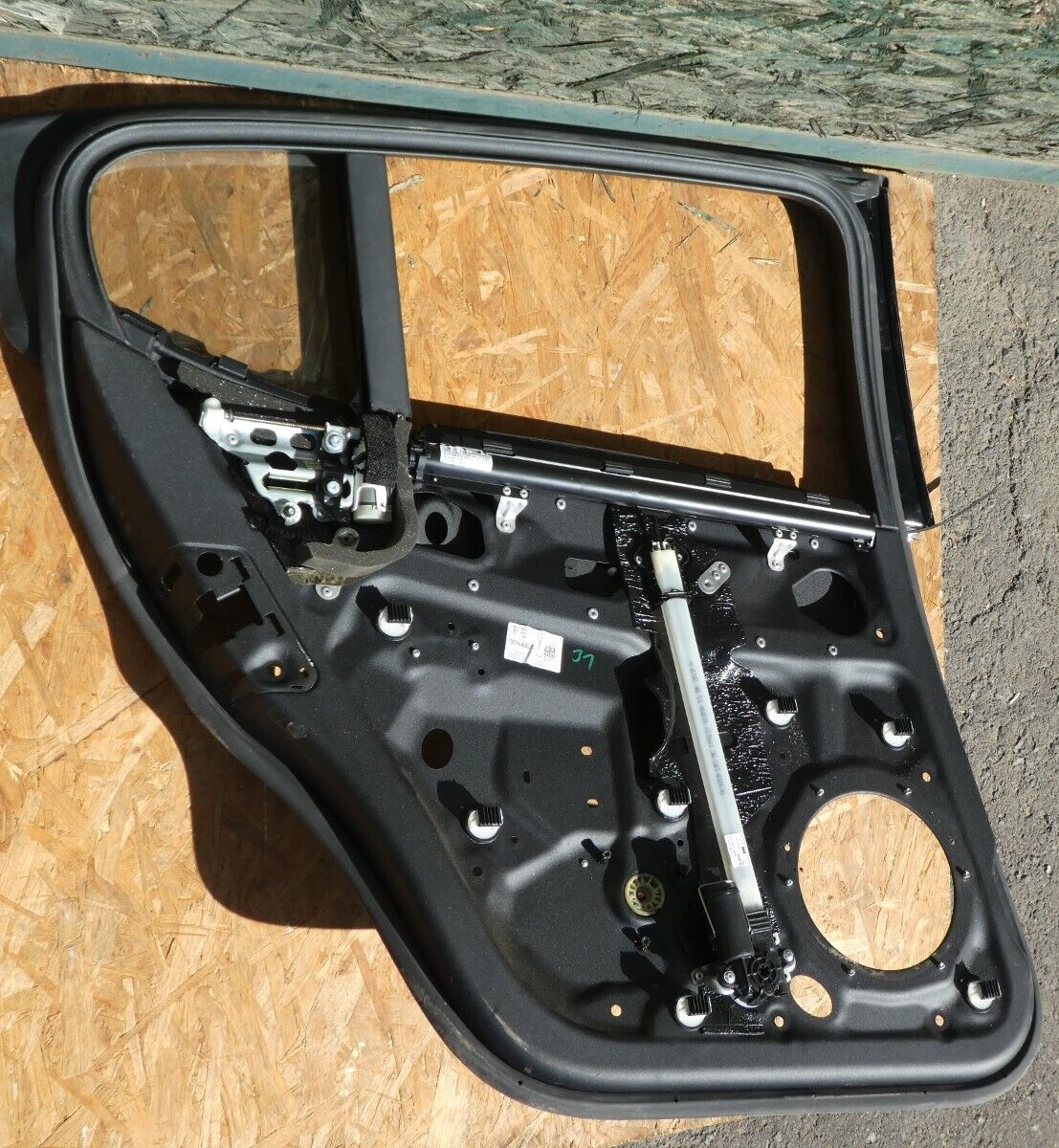 Porsche 970 Türrahmen Fensterheber hinten links mit Sonnenschutzrollo ORIGINAL gebraucht - Panamera
