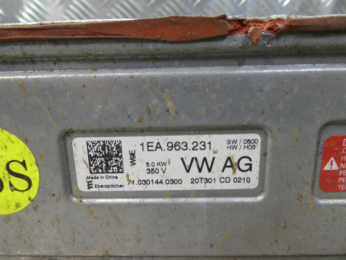VW ID3 ID.3 Hochspannungs Batterieheizung Heizmodul 1EA963231 ORIGINAL gebraucht - Volkswagen