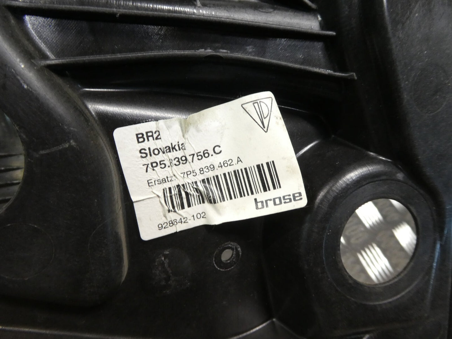 Porsche Cayenne 92A ohne Motor hinten rechts 7P5839756C ORIGINAL gebraucht - Fensterheber