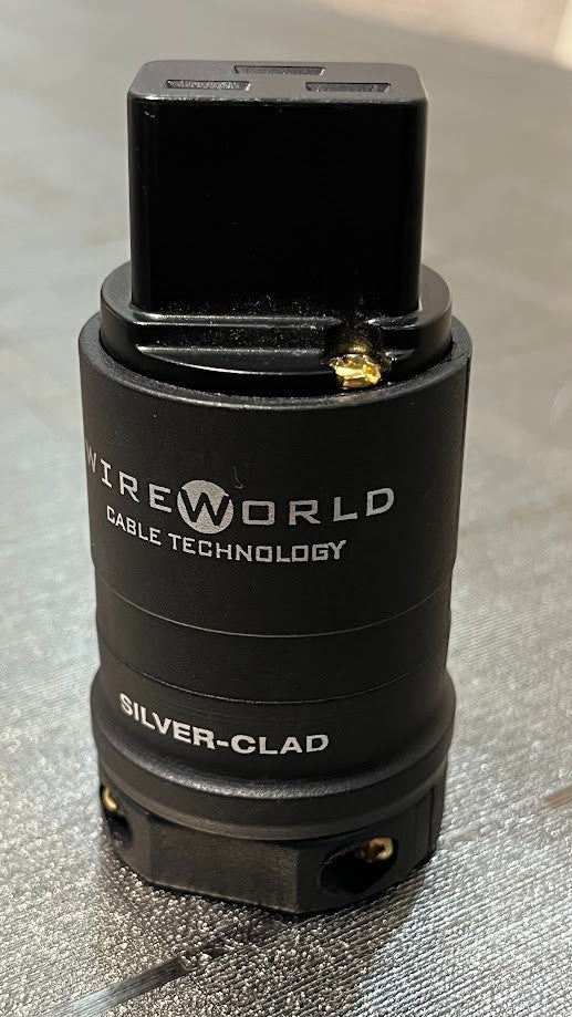 Silver-Clad OFC Copper 20A/250V Gerätestecker plug IEC C19 High-End ORIGINAL gebraucht - Wireworld