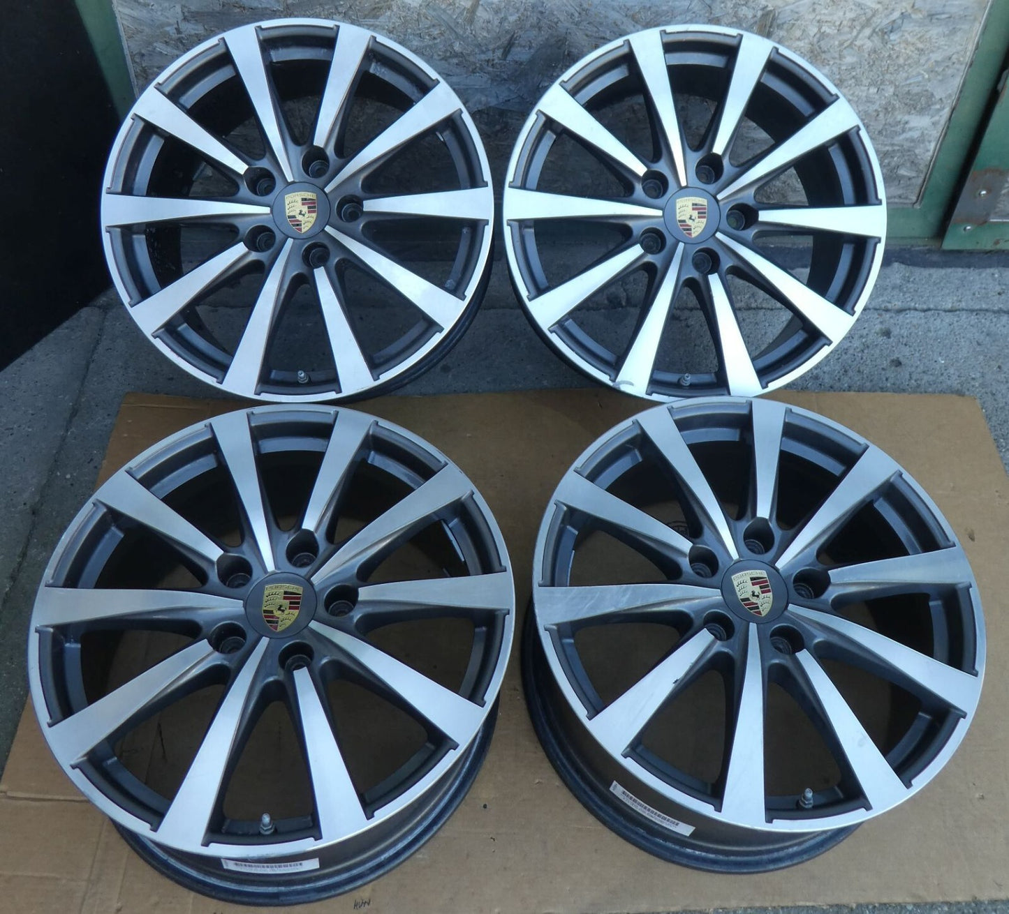 Orig Porsche 970 19 zoll Alufelgen satz SPEEDLINE mit RDK & Nabendeckel ORIGINAL gebraucht - Panamera