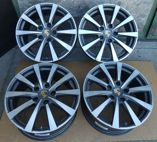 Orig Porsche 970 19 zoll Alufelgen satz SPEEDLINE mit RDK & Nabendeckel ORIGINAL gebraucht - Panamera
