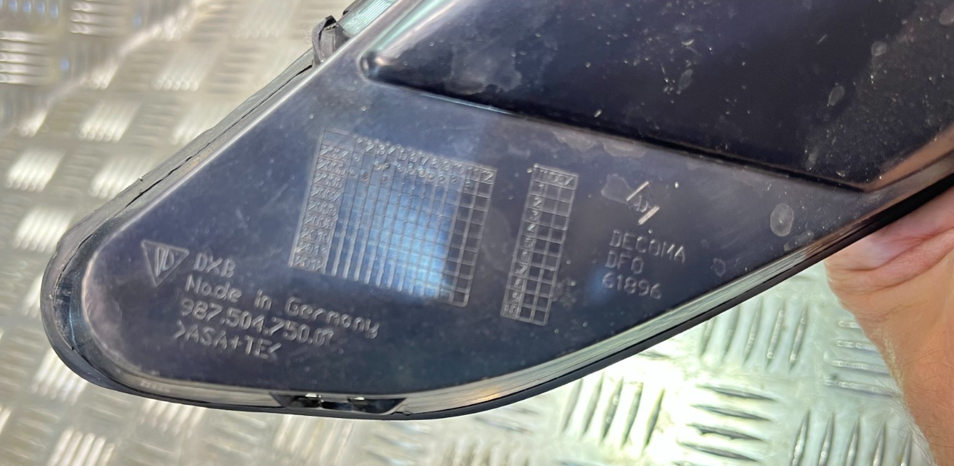 Porsche Cayman Boxster 987 Luftführung Seitenteil Gitter Rama rechts ORIGINAL gebraucht - Lufteinlass