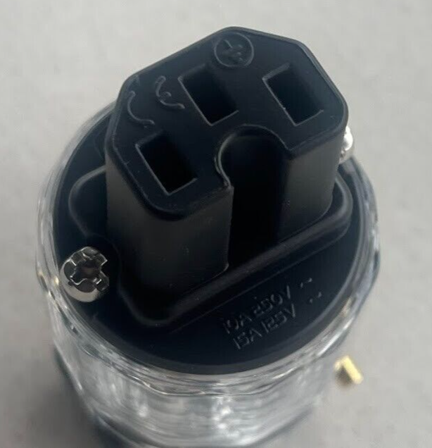 FI-11-N1 (R) Kaltgerätestecker Kaltgerätebuchse IEC C14 ORIGINAL gebraucht - FURUTECH