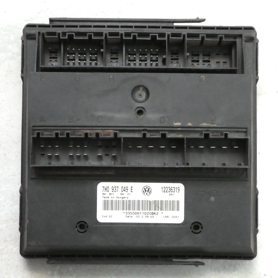 VW T5 MULTIVAN 2003-16 Komfort modul Komfortsteuergerät 7H0937049E ORIGINAL gebraucht - Transporter